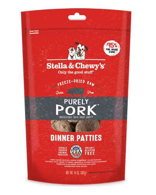 Load image into Gallery viewer, Stella &amp; Chewy's Dog Freeze-Dried Purely Pork Patties
