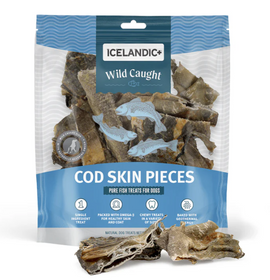 Icelandic+ Cod Skin Strips Mixed Pieces 1 lb Bag