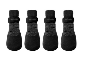 Foufou Heritage Rubber Dipped Socks Black