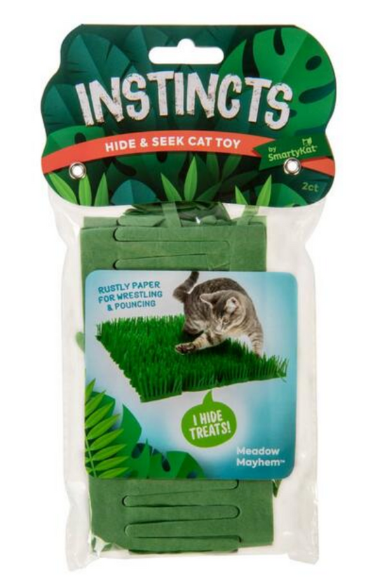 Instincts Paper Grass Hide & Seek Cat Mat 2PK