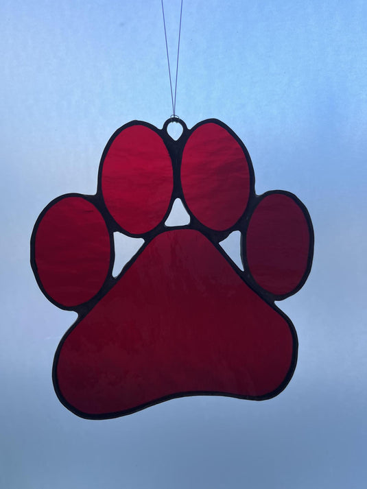 Stained Glass Paw Print