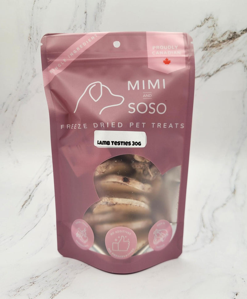 Load image into Gallery viewer, MIMI &amp; SOSO Freeze Dried Lamb Testies 30g
