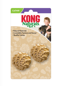 Kong Naturals Straw Ball 2-pk