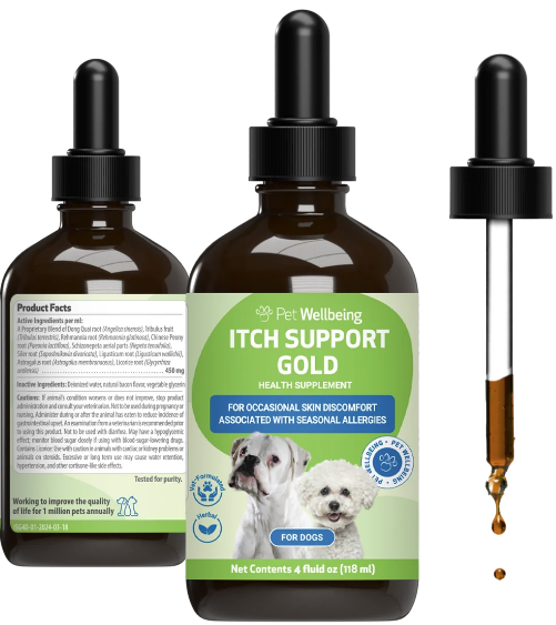 Pet Wellbeing Itch Support Gold