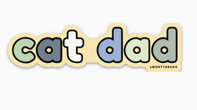 Monty's Cat Dad Vinyl Sticker