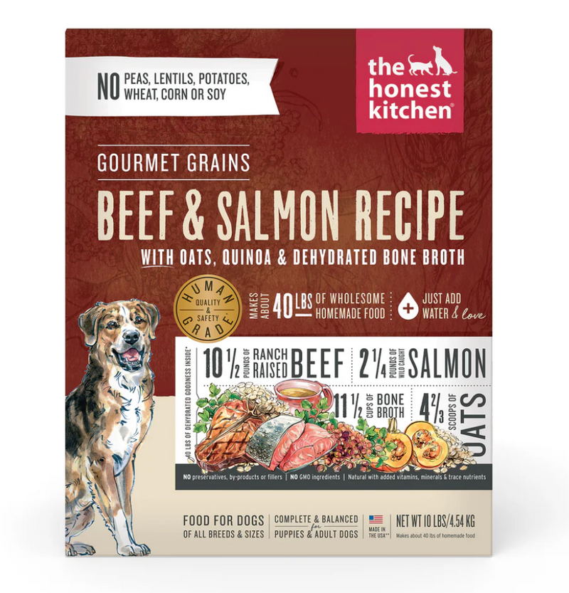 Load image into Gallery viewer, Honest Kitchen Gourmet Grains Dehydrated Beef &amp; Salmon 10lb
