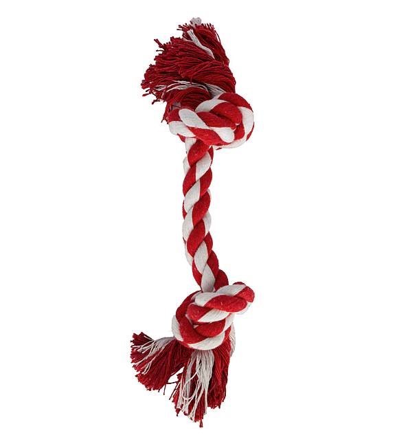 Load image into Gallery viewer, Knotty &amp; Nice Rope Bone Two Red 8"
