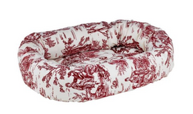 Bowser Donut Bed Raspberry Toile