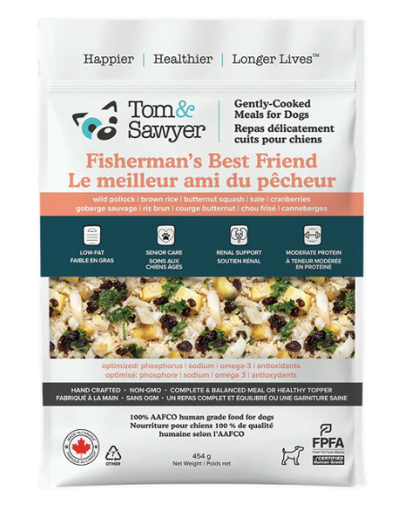 Tom & Sawyer Dog Gently Cooked Fisherman's Best Friend 454g