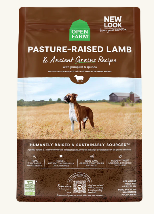 Open Farm Pasture-Fed Lamb Ancient Grains - Discover Dogs