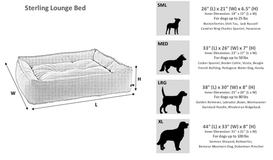 Clearance Bowsers Sterling Lounge Bed Seagull