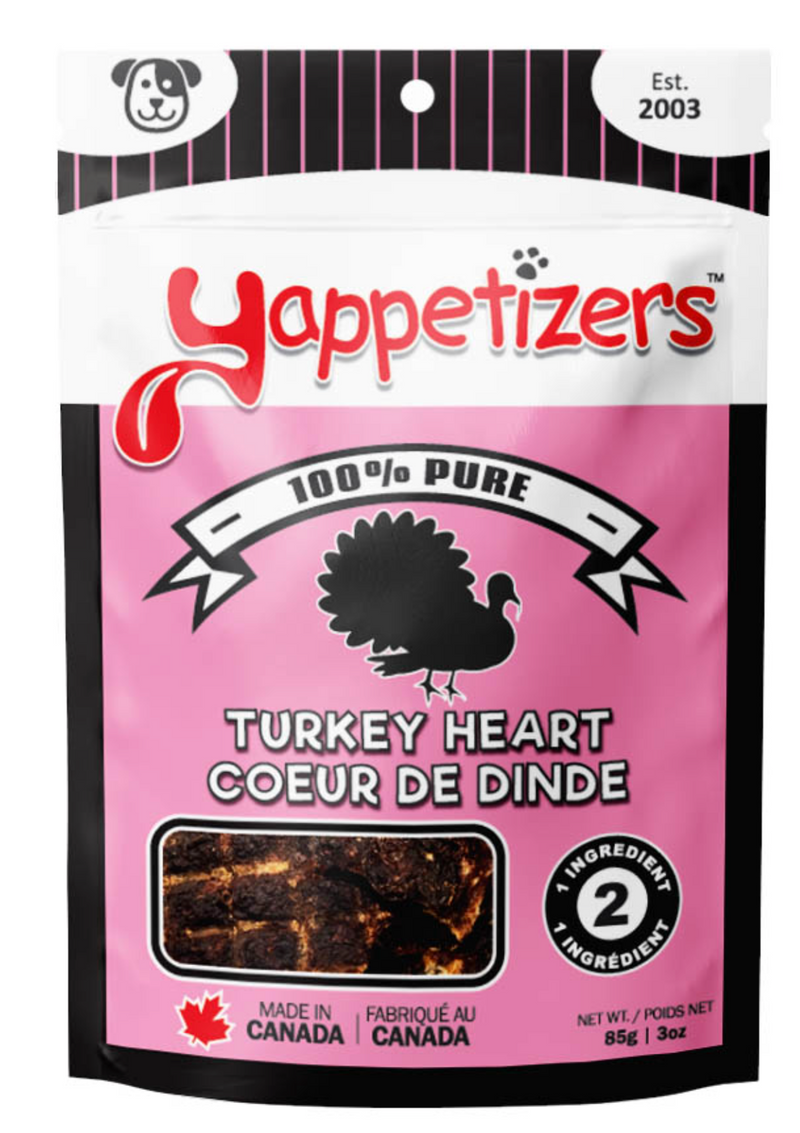 Load image into Gallery viewer, Yappetizers Turkey Heart - Discover Dogs
