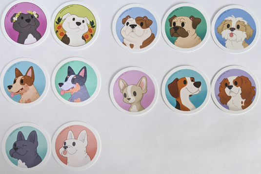 Dog Stickers By Sam