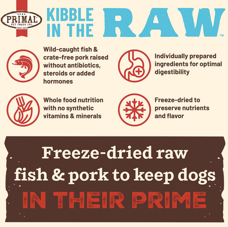 Load image into Gallery viewer, Primal Dog Kibble in the Raw Fish &amp; Pork
