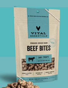 Vital Essentials Freeze-Dried Beef Bites 2.5oz