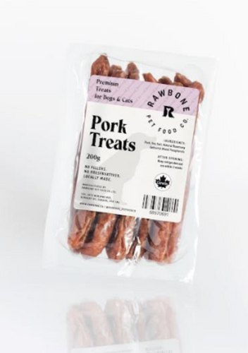 Rawbone Pet Food Co Pork Sausages 200g