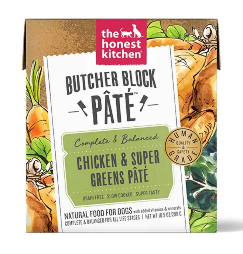 Load image into Gallery viewer, Honest Kitchen Butcher Block Pate for Dogs Chicken &amp; Super Greens 10.5oz
