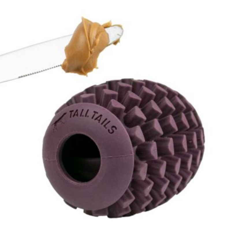 Load image into Gallery viewer, Tall Tails Natural Rubber Pinecone Interactive Toy 4&quot;
