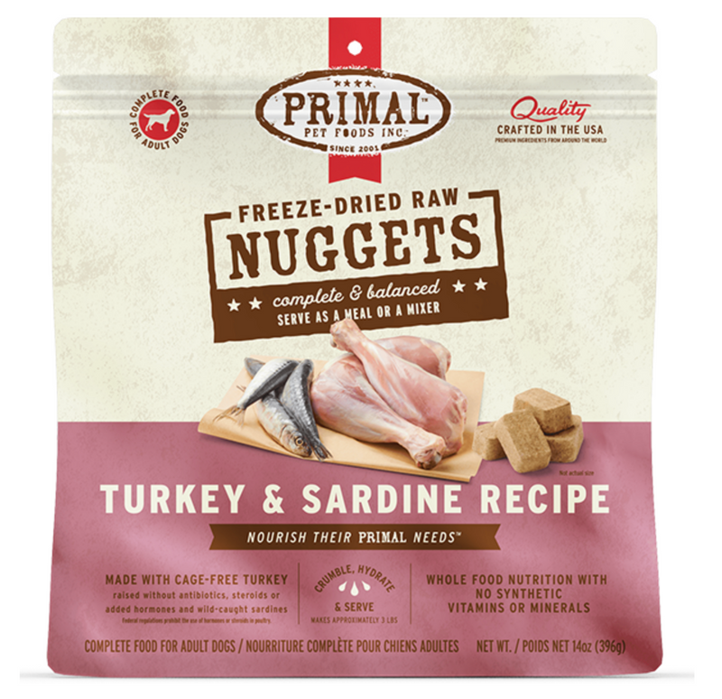 Load image into Gallery viewer, Primal Dog Freeze-dried Turkey &amp; Sardine
