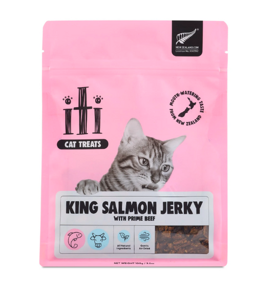 Iti Cat King Salmon & Beef Jerky 100g