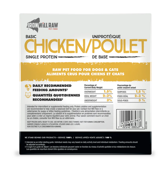 Iron Will Raw Basic Chicken 6lb