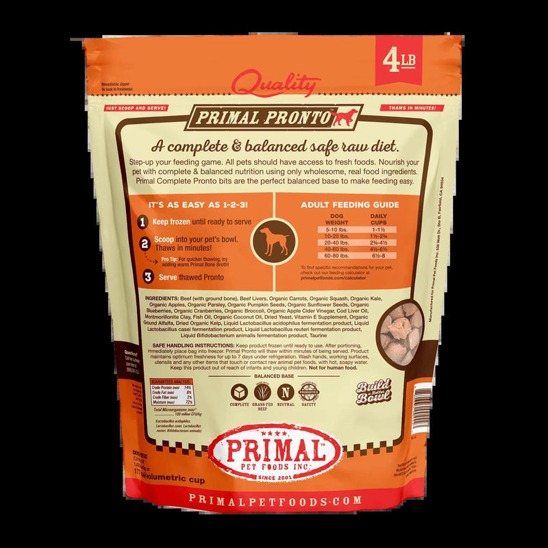 Load image into Gallery viewer, Primal Pronto Raw Beef 4lb
