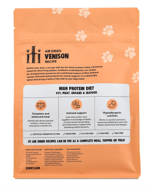 Iti Biti Air Dried Venison for Dogs - Discover Dogs