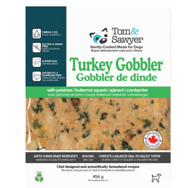 Tom & Sawyer Dog Gently Cooked Turkey Gobbler 454g