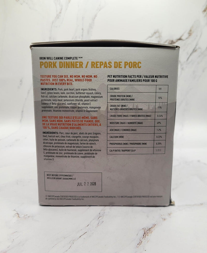 Load image into Gallery viewer, Iron Will Raw Canine Complete Pork Single Protein

