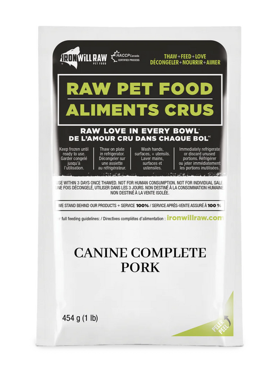 Iron Will Raw Canine Complete Pork Dinner