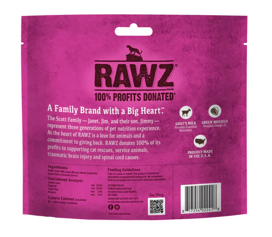 Rawz Cat Rabbit & Goat's Milk Freeze Dried Treat 28g