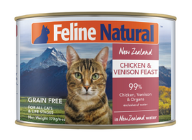 Feline Natural Chicken & Venison Can 6oz