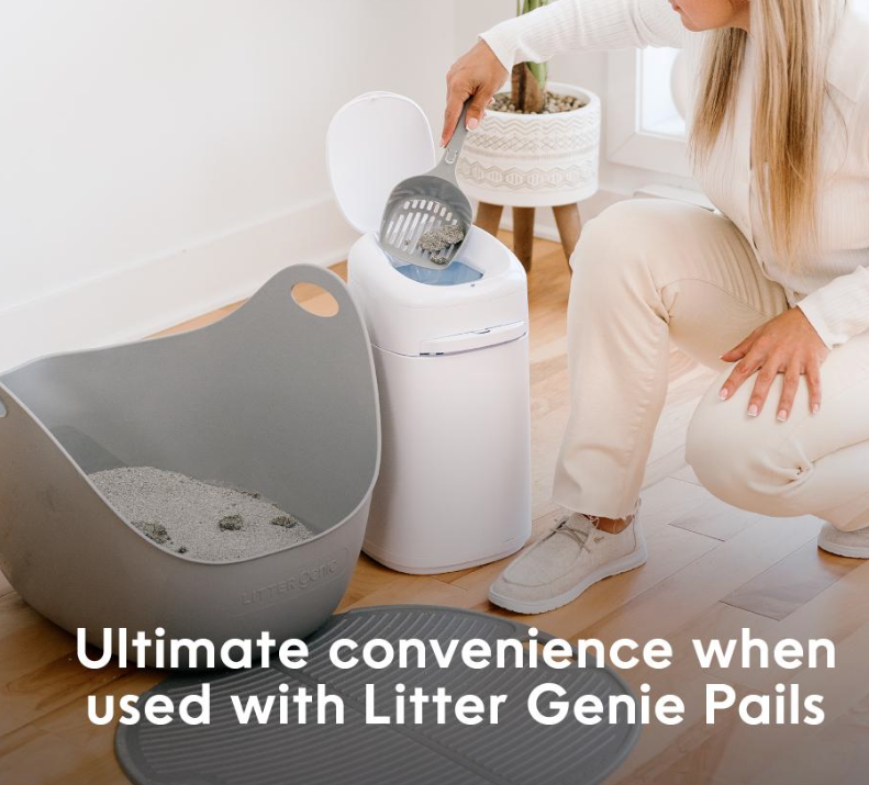 Load image into Gallery viewer, Litter Genie Cat Litter Box With Scoop Grey
