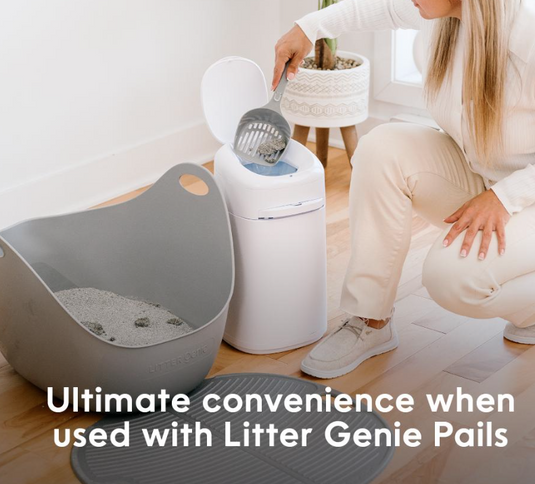 Litter Genie Cat Litter Box With Scoop Grey