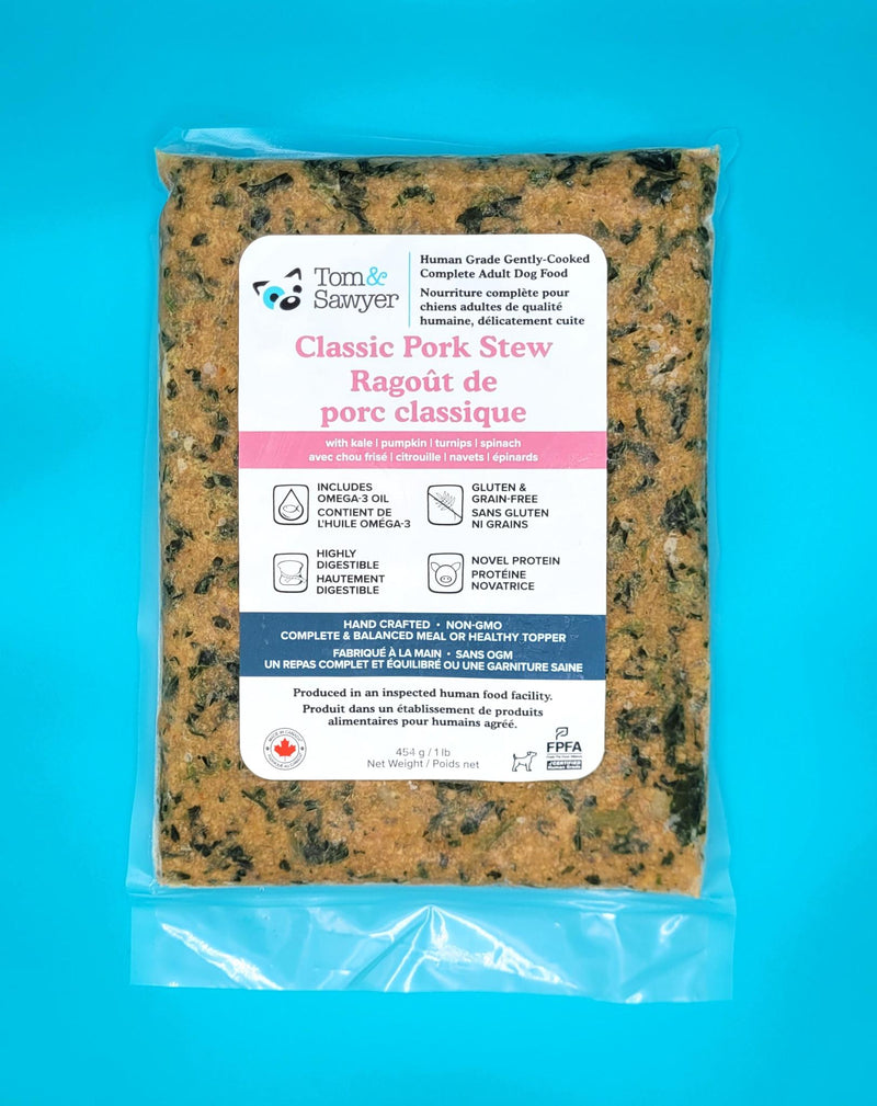 Load image into Gallery viewer, Tom &amp; Sawyer Dog Gently Cooked Classic Pork Stew 454g
