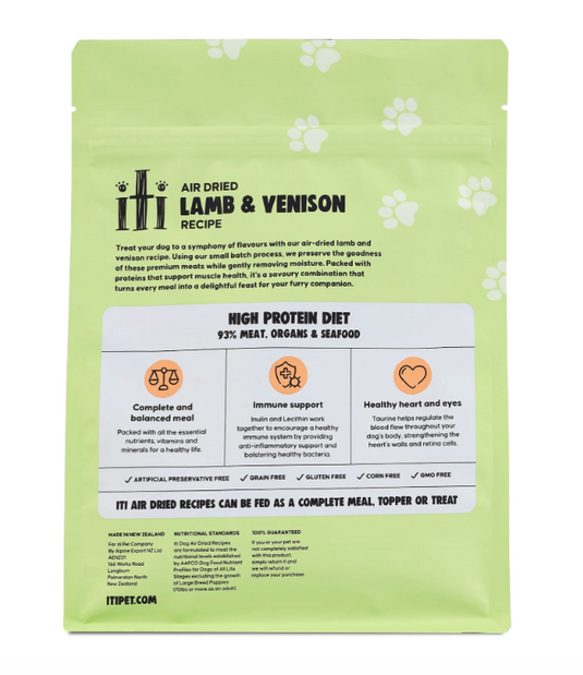 Iti Biti Air Dried Lamb & Venison for Dogs - Discover Dogs