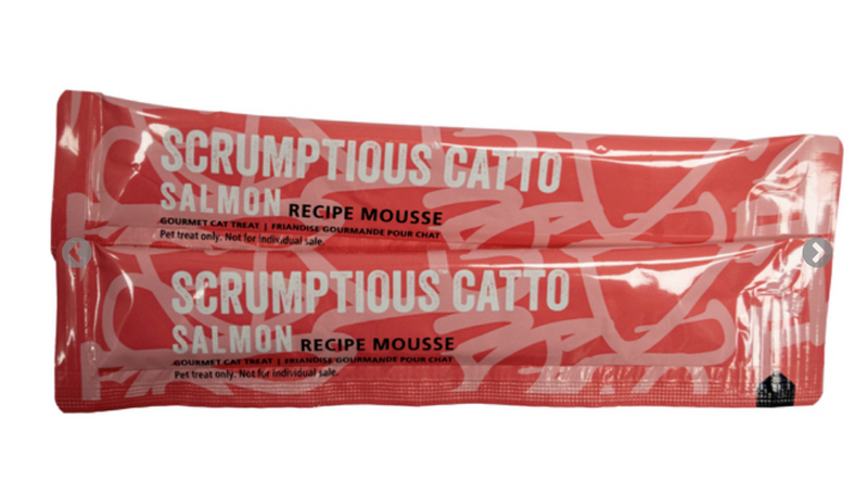 Load image into Gallery viewer, Scrumptious Catto Salmon Mousse Tubes 4pk
