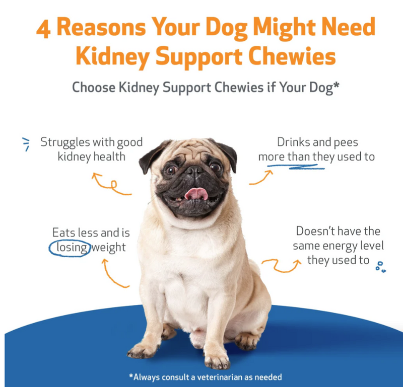 Load image into Gallery viewer, Pet Wellbeing Kidney Support Chewies Fluid Balance and Kidney Health for Dogs
