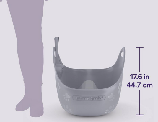 Litter Genie Cat Litter Box With Scoop Grey