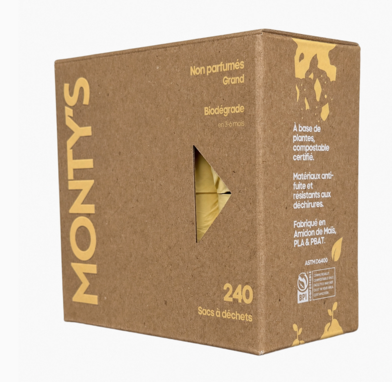 Load image into Gallery viewer, Monty's Compostable Corn Starch Large Poop Bags
