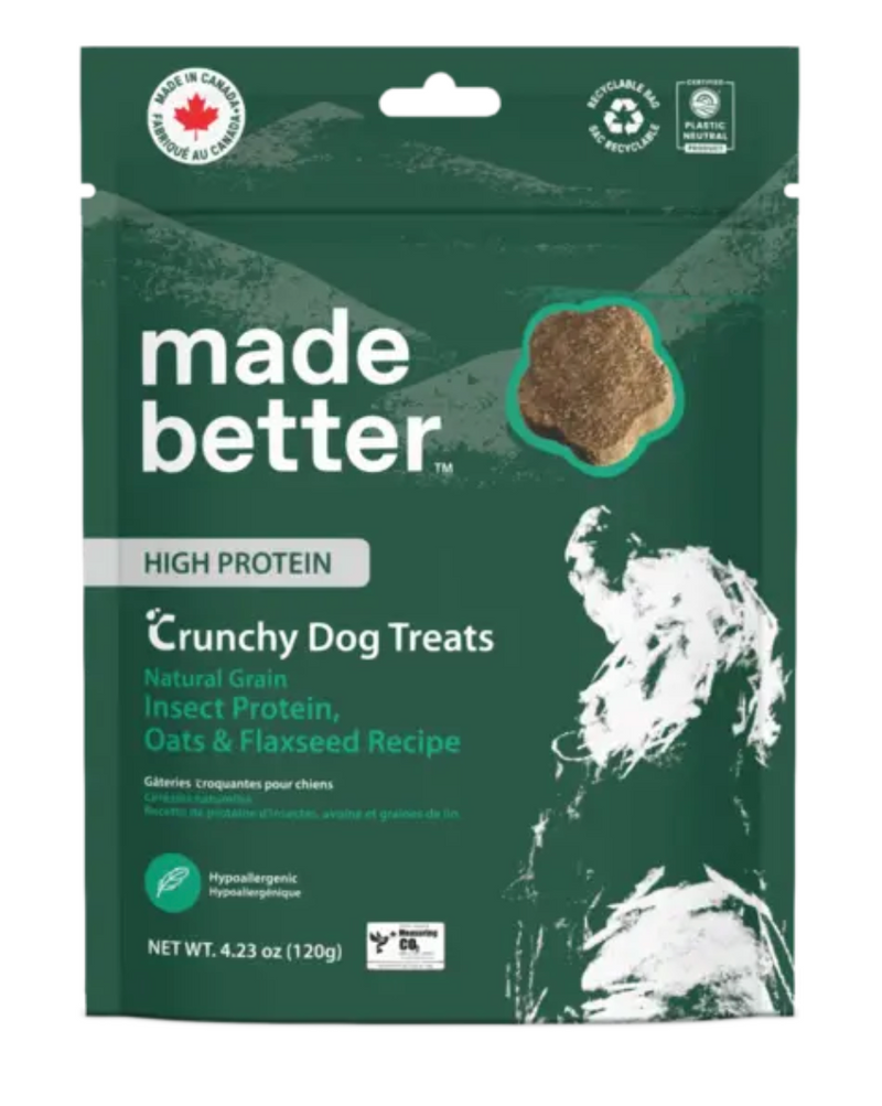 Load image into Gallery viewer, Made Better Natural Grain Insect Crunchy Treat 120 g
