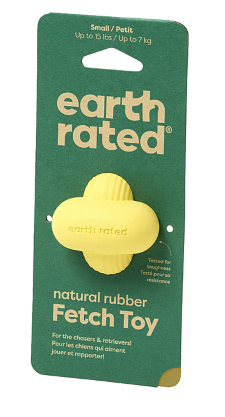 Load image into Gallery viewer, Earth Rated Rubber Fetch Toy Yellow
