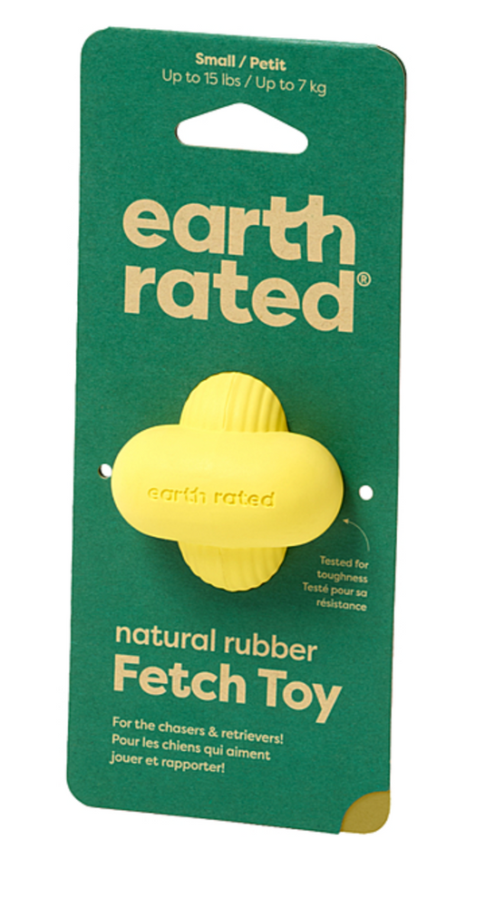 Earth Rated Rubber Fetch Toy Yellow