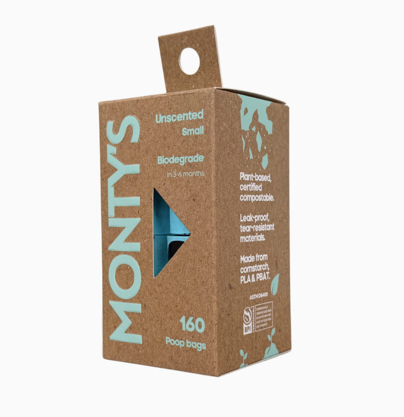 Load image into Gallery viewer, Monty's Compostable Corn Starch Small Poop Bags
