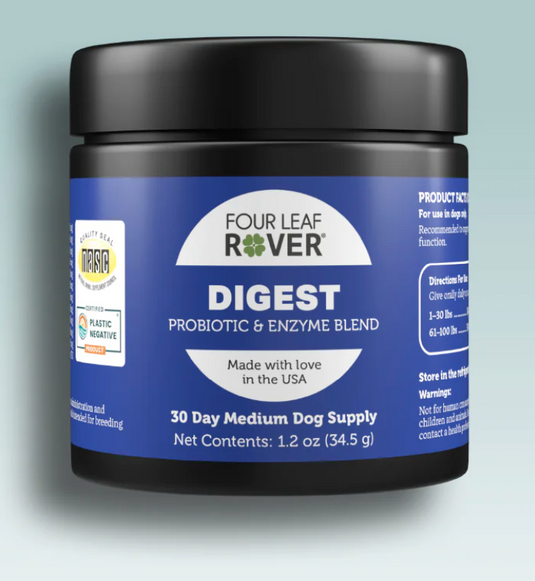Four Leaf Rover Digest - Enzymes And Probiotics For Dogs 34.5g
