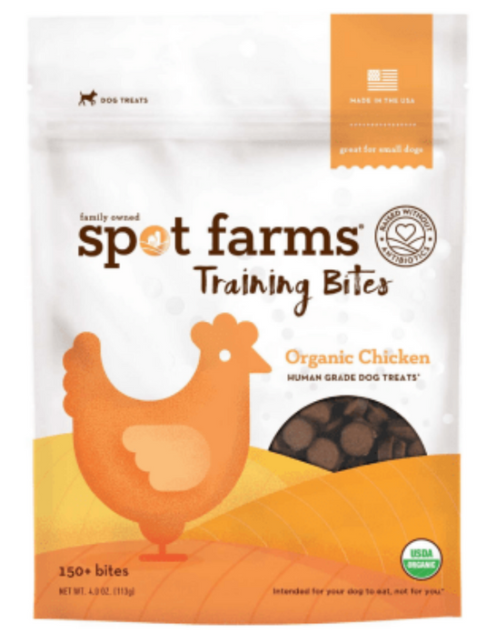 Spot Farms Grain-Free Chicken Training Bites Dog Treats