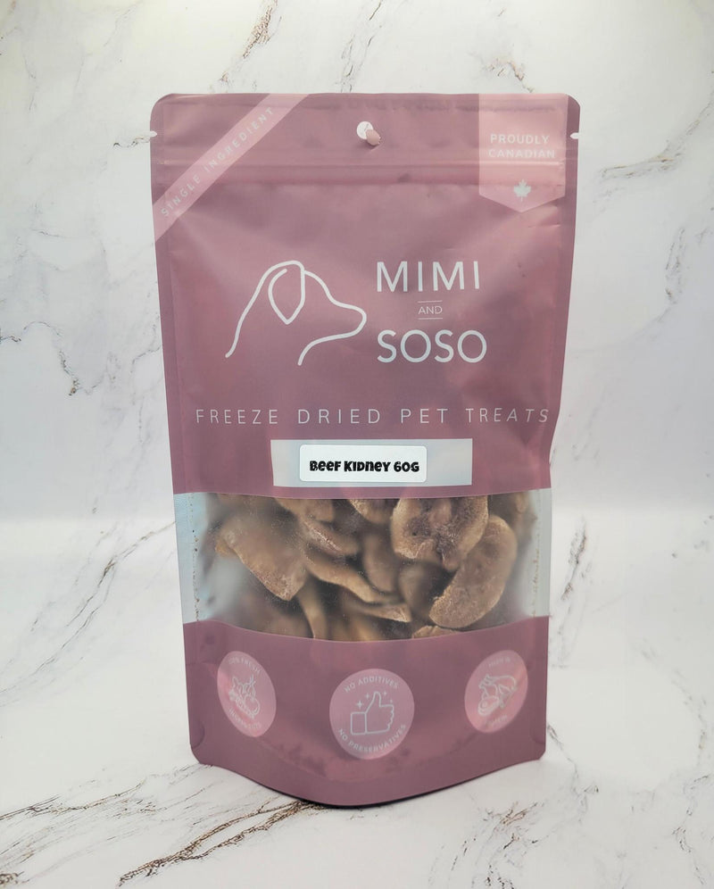Load image into Gallery viewer, MIMI &amp; SOSO Freeze Dried Beef Kidney Chips 60g
