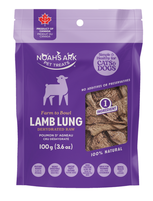 Noah's Ark Lamb Lung Chews 100g - Discover Dogs