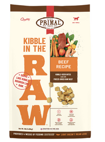 Primal Dog Kibble in the Raw Beef