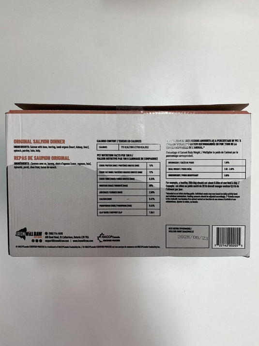 Iron Will Raw Original Salmon 12lb